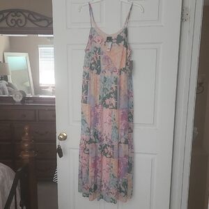 Floral Patchwork Maxi Dress